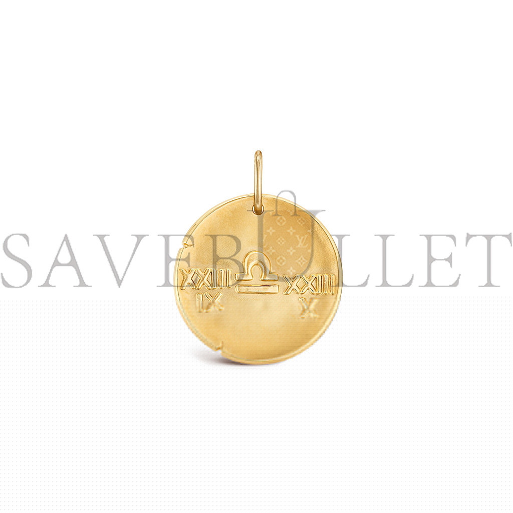 V*N CL*F arpels zodiaque medal librae (libra) - yellow gold  vcarp7sw00